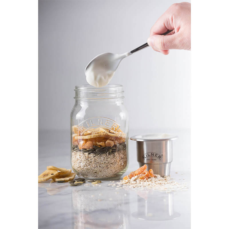 Kilner Snack on the go Lunchglas mit Edelstahlbehälter, 500 ml weitere Ansicht Kilner Snack on the go Lunchglas mit Edelstahlbehälter, 500 ml