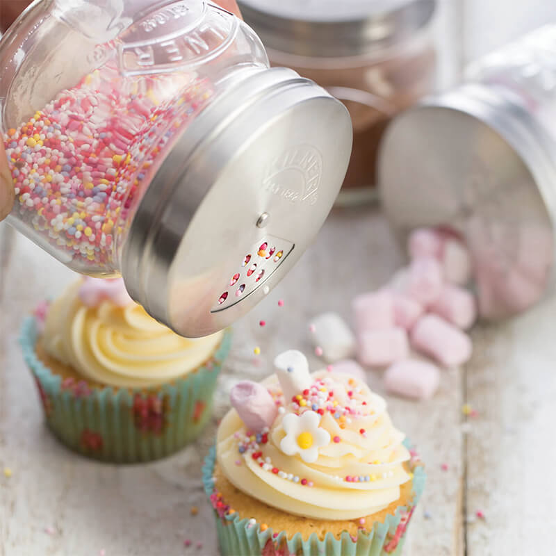 Kilner Streu-Gläschen mit Drehverschluss aus Glas, 250 ml weitere Ansicht Kilner Streu-Gläschen mit Drehverschluss aus Glas, 250 ml