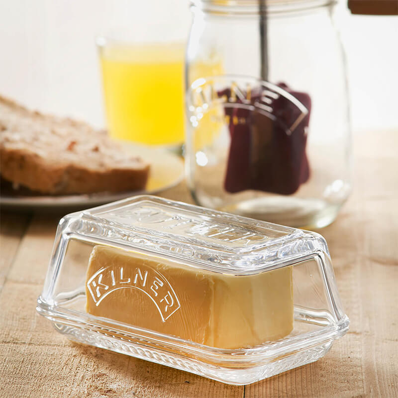 Kilner Butterdose aus Glas für 250 g Butter weitere Ansicht Kilner Butterdose aus Glas für 250 g Butter