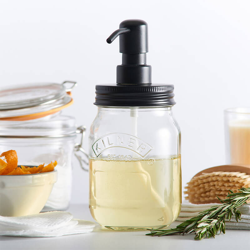 Kilner Lotions- und Seifenspender aus Glas, 0,5 Liter weitere Ansicht Kilner Lotions- und Seifenspender aus Glas, 0,5 Liter