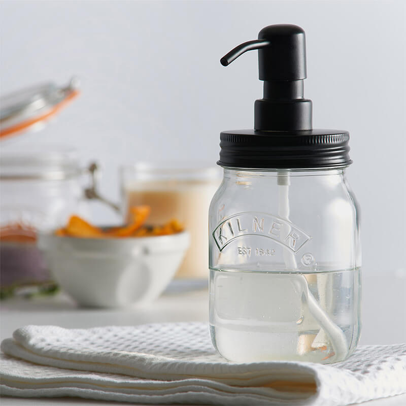 Kilner Lotions- und Seifenspender aus Glas, 0,5 Liter weitere Ansicht Kilner Lotions- und Seifenspender aus Glas, 0,5 Liter