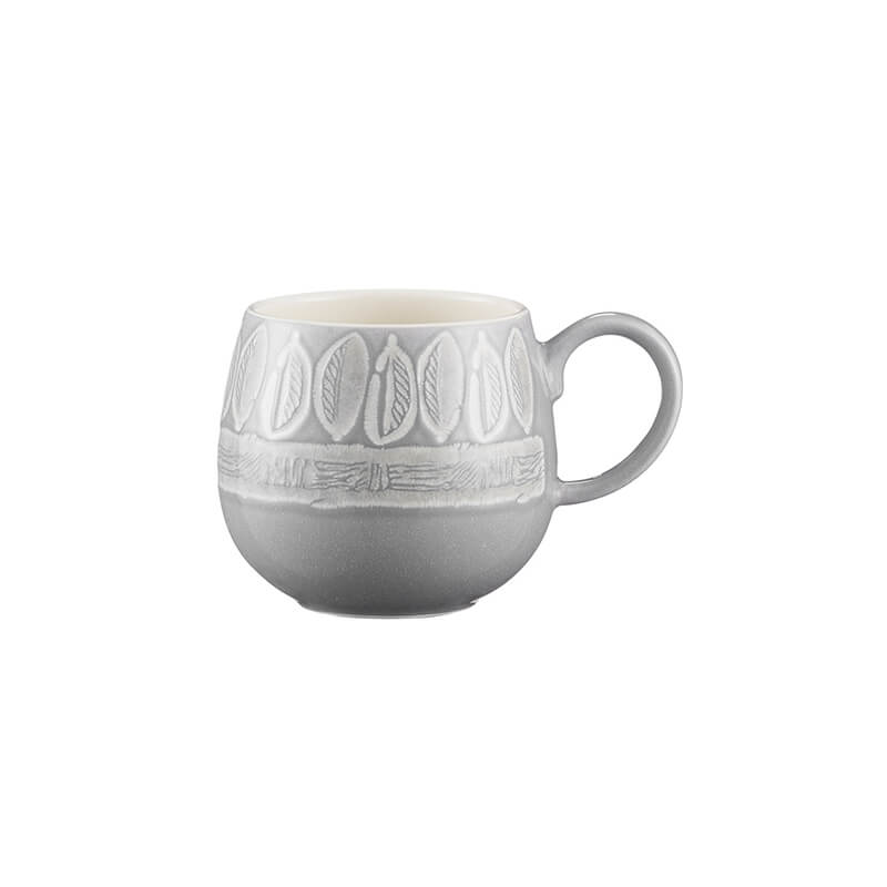 Tasse Blatt aus Steingut 350 ml, grau von Mason Cash weitere Ansicht Tasse Blatt aus Steingut 350 ml, grau von Mason Cash