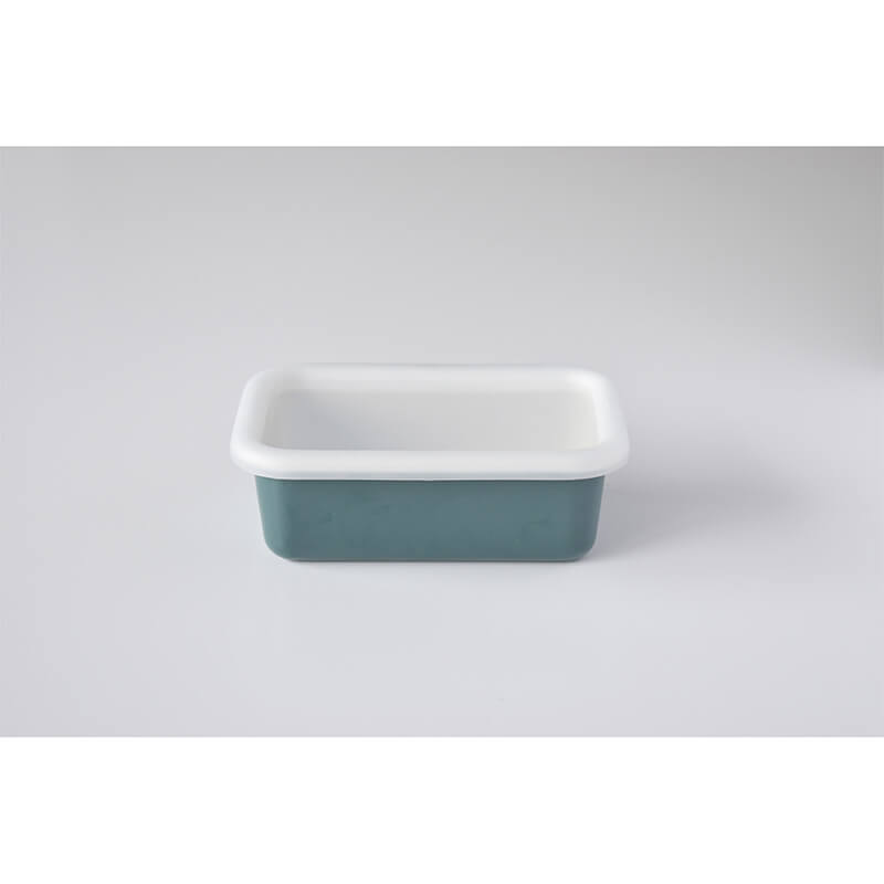 Emaille-Vorratsdose Color Line petrol mit Deckel, Größe S - 15 x 10 x 6 cm von Honey Ware weitere Ansicht Emaille-Vorratsdose Color Line petrol mit Deckel, Größe S - 15 x 10 x 6 cm von Honey Ware