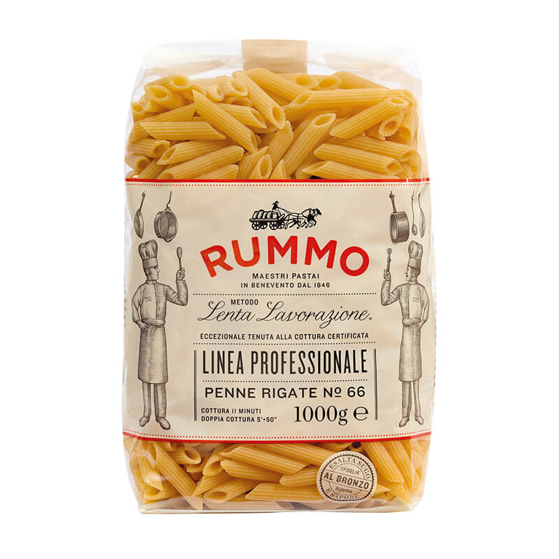 Rummo Penne Rigate N° 66 Hartweizennudeln, 1 kg weitere Ansicht Rummo Penne Rigate N° 66 Hartweizennudeln, 1 kg