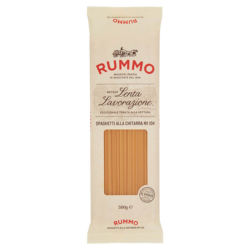 Rummo Spaghetti alla chitarra N° 104 Hartweizennudeln, 500 g weitere Ansicht Rummo Spaghetti alla chitarra N° 104 Hartweizennudeln, 500 g