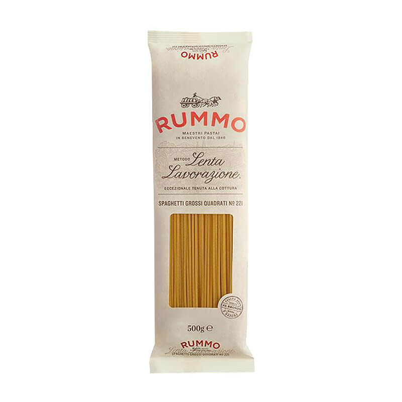 Rummo Spaghetti Grossi Quadrati N° 221 Hartweizennudeln, 500 g weitere Ansicht Rummo Spaghetti Grossi Quadrati N° 221 Hartweizennudeln, 500 g