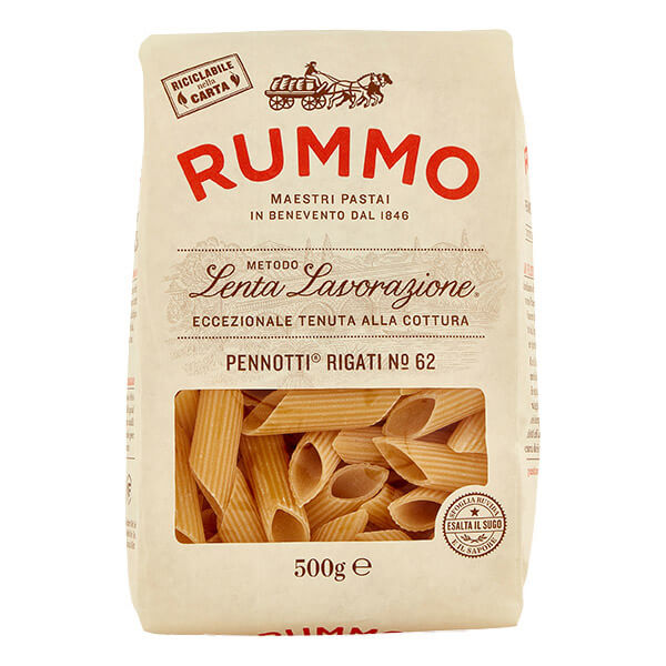 Rummo Pennotti Rigati N° 62 Hartweizennudeln, 500 g