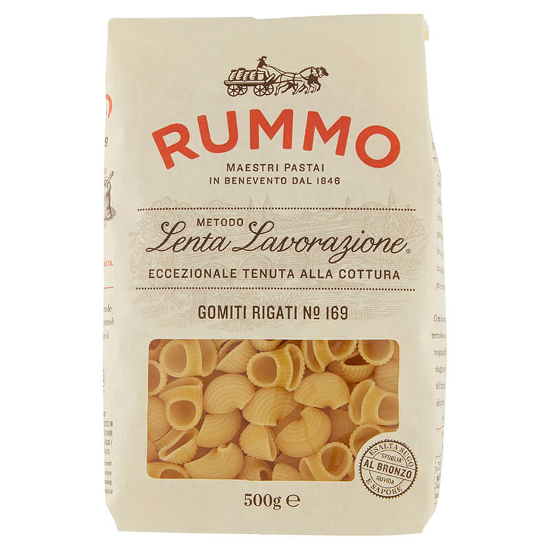 Rummo Gomiti Rigati N° 169 Hartweizennudeln, 500 g weitere Ansicht Rummo Gomiti Rigati N° 169 Hartweizennudeln, 500 g