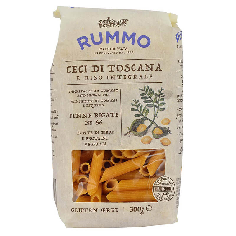 Rummo Penne Rigate N° 66 glutenfreie Nudeln aus Kichererbsen & Reis, 300 g weitere Ansicht Rummo Penne Rigate N° 66 glutenfreie Nudeln aus Kichererbsen & Reis, 300 g