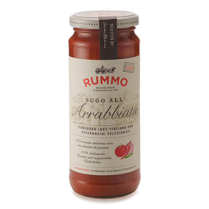 Rummo Sugo all'Arrabbiata - Tomatensauce mit Chili, 340 g weitere Ansicht Rummo Sugo all'Arrabbiata - Tomatensauce mit Chili, 340 g
