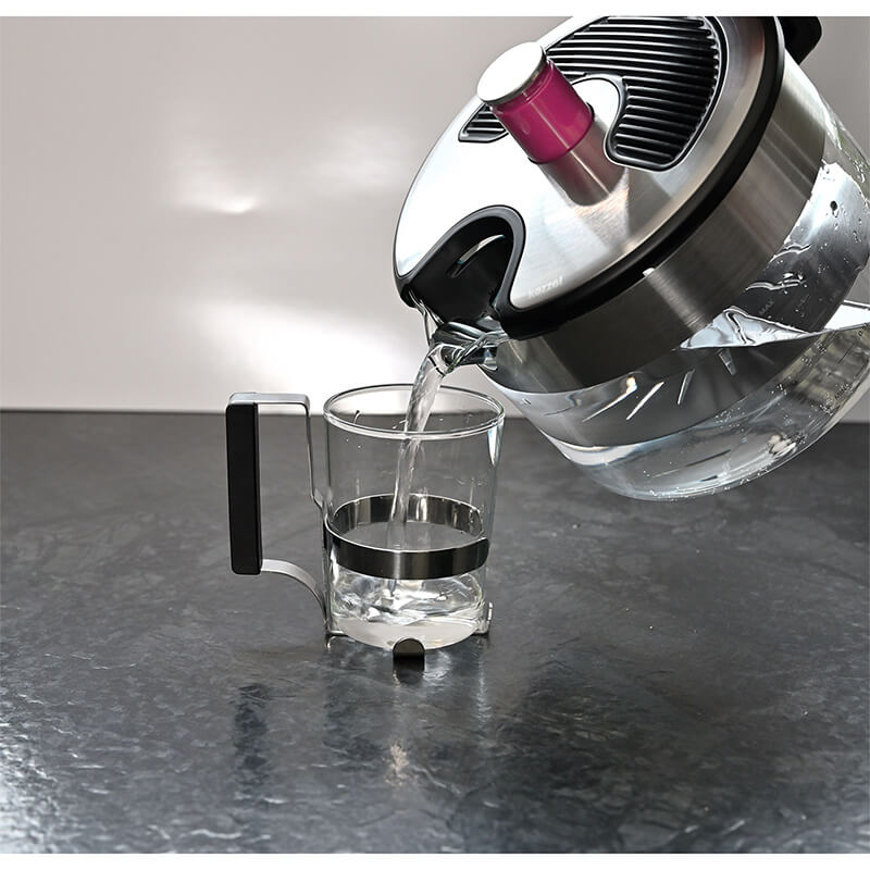 Kezzel Wasserkocher 1,5 Liter aus Glas für Induktion geeignet