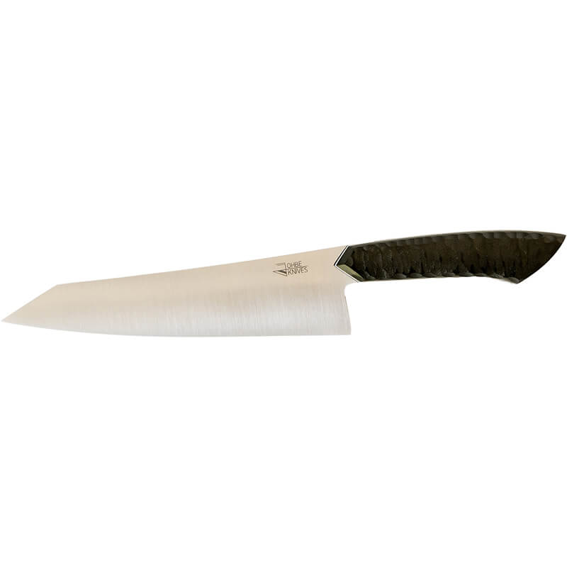 Santokumesser RAW-Edition von JOHBE Knives, Griff Schwarz, rostfrei weitere Ansicht Santokumesser RAW-Edition von JOHBE Knives, Griff Schwarz, rostfrei