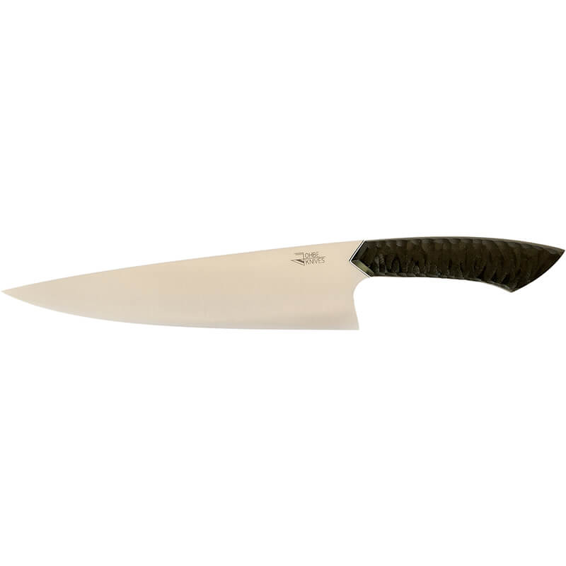 Kochmesser RAW-Edition von JOHBE Knives, Griff Schwarz, rostfrei weitere Ansicht Kochmesser RAW-Edition von JOHBE Knives, Griff Schwarz, rostfrei