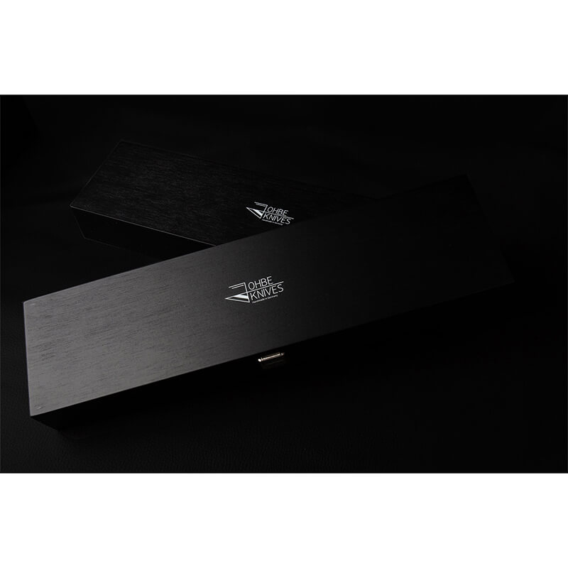 Officemesser RAW-Edition von JOHBE Knives, Griff Schwarz-Grau, rostfrei weitere Ansicht Officemesser RAW-Edition von JOHBE Knives, Griff Schwarz-Grau, rostfrei