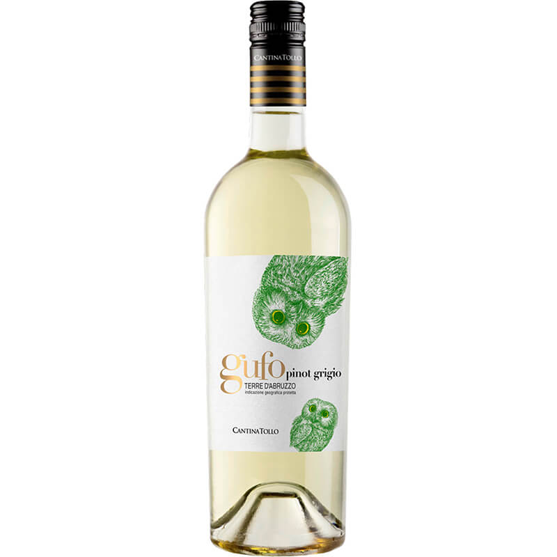 Gufo Pinot Grigio Terre d’Abruzzo IGP Weißwein von Cantina Tollo, 0,75 l weitere Ansicht Gufo Pinot Grigio Terre d’Abruzzo IGP Weißwein von Cantina Tollo, 0,75 l