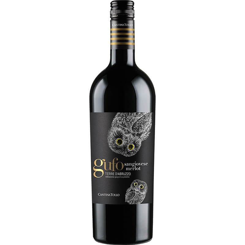 Gufo Sangiovese Merlot Terre d‘Abruzzo IGP Rotwein von Cantina Tollo, 0,75 l weitere Ansicht Gufo Sangiovese Merlot Terre d‘Abruzzo IGP Rotwein von Cantina Tollo, 0,75 l