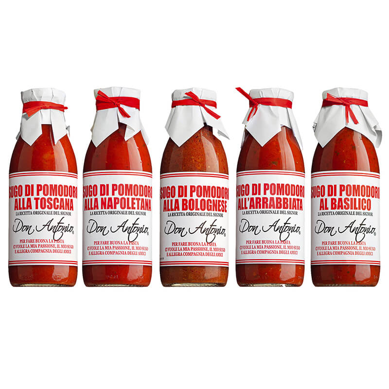 5er Sugo Probierpaket von Don Antonio weitere Ansicht 5er Sugo Probierpaket von Don Antonio