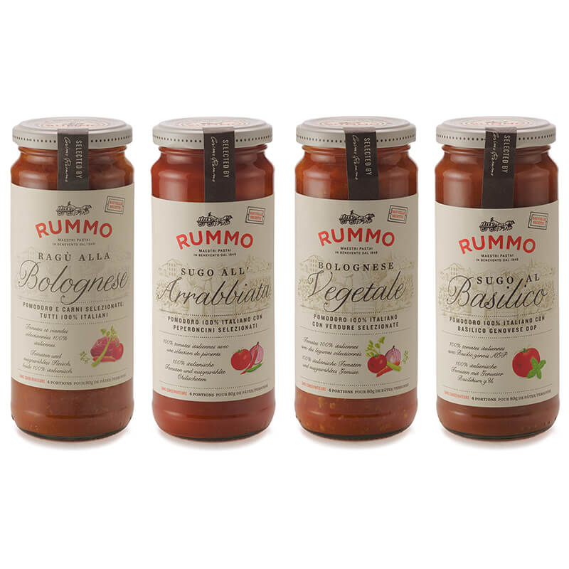 4er Sugo Probierpaket von Rummo weitere Ansicht 4er Sugo Probierpaket von Rummo