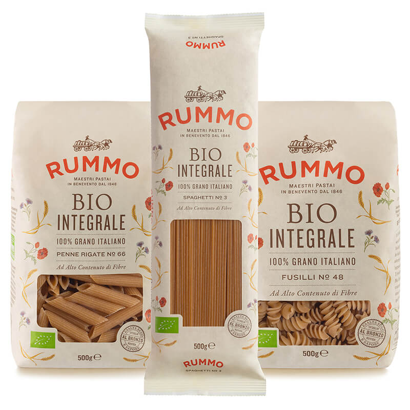 3er Rummo Bio Vollkorn Pasta Probierpaket