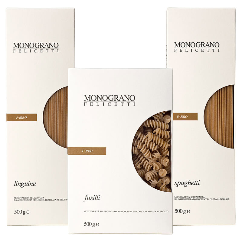 3er Felicetti di Farro Pasta aus Emmer Probierpaket Bio