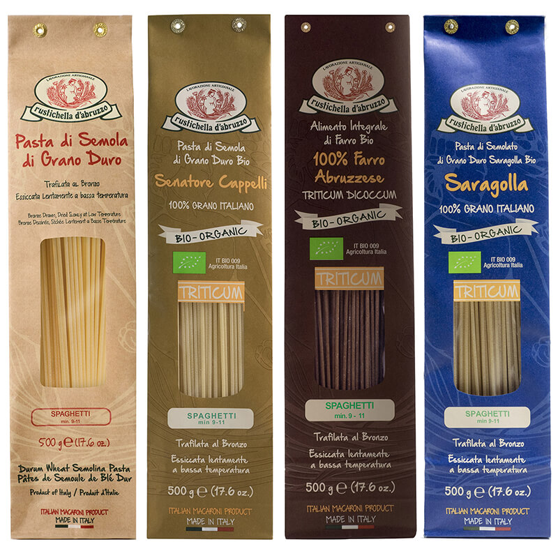4er Rustichella Spaghetti Probierpaket