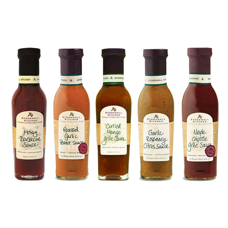 5er Grillsaucen Probierpaket von Stonewall Kitchen, 5 x 330 ml weitere Ansicht 5er Grillsaucen Probierpaket von Stonewall Kitchen, 5 x 330 ml