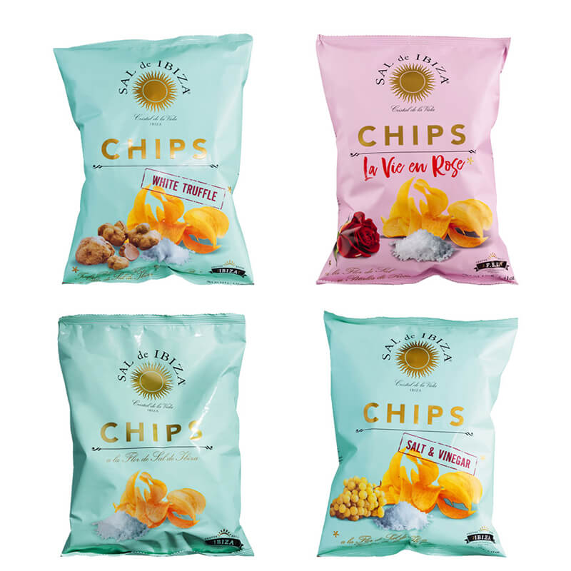 4er Chips Probierpaket von Sal de Ibiza, 4 x 125 g weitere Ansicht 4er Chips Probierpaket von Sal de Ibiza, 4 x 125 g