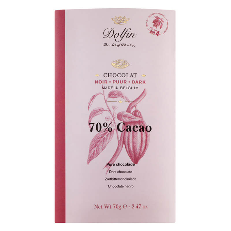 5er Tafelschokoladen Probierpaket von Dolfin, 5 x 70 g